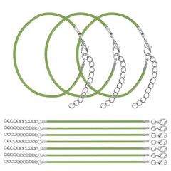 10 PCS Light Green Bracelet Cord, 9″ 1.5mm Cord with Clasp for Bracelet