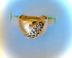 Original Vintage Gold Ring 14K (585) Made in Former USSR Weight 4.34g. Sz 16.5mm