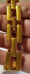Vintage Signed MMA Metropolitan Museum Of Arts Goldtone Chain Bracelet Size 7