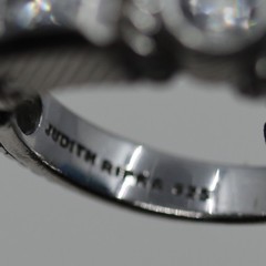 Triple Gemstone Ring Sterling Silver