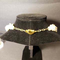 CAROL LEE VINTAGE MULTI STRAND FAUX PEARL NECKLACE GOLD TONE CLASP 16 STRANDs