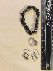 Estate Semiprecious Gemstone Agate Jewelry Lot~925 Sterling Silver Earrings &