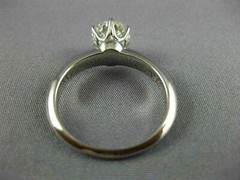 LARGE TIFFANY & CO GIA 1.52CT DIAMOND PLATINUM GOLD ENGAGEMENT RING E VS2 #26497