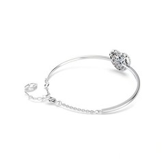 Swarovski Idyllia heart-shaped rhodium-plated bracelet