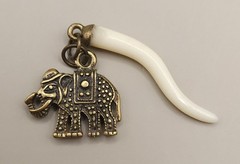 Vintage Style Elephant Charm Lot Pendant Necklace Boho Antique Bronze Silver 6pc