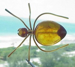 ✅BALTIC AMBER RUSSIA SOVIET INSECT SPIDER BROOCH 22k GOLD JEWELRY 老琥珀 PIN ORDER