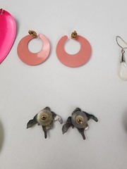 VTG Lot of 6 Pierced Earrings Various Colors and Styles Post Dangle Hook Fashion
