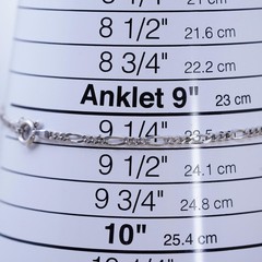 9.5” 3mm, Vintage two tone gold over sterling silver anklet, 925 figaro chain