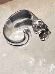 Cat ring size 5.50 cats kitten band sterling silver sterling women girls