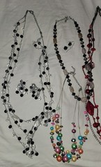 Vtg Lot 10 Costume Fashion Jewelry Quartz Faux Pearl Earrings Necklaces Estate