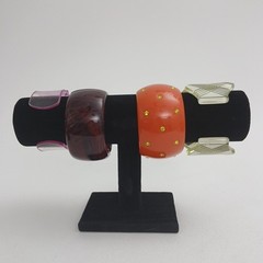 Lot Of 4 VTG Chunky Acrylic/Lucite Bracelets