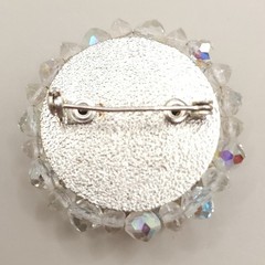Vintage Rhinestone Faux Pearl Brooch Lot 5pc Aurora Borealis Starburst Bow Pin
