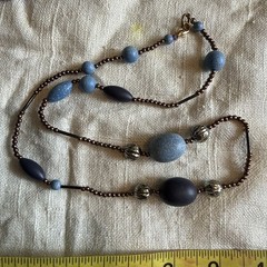 Vintage Jewelry Lot 5 Necklace 2 Bracelet Glass Plastic Stone Bone Metal NEW!