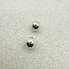 Vintage Sterling Silver 2 Ball Beads Spacer Charms Jewelry Accessories