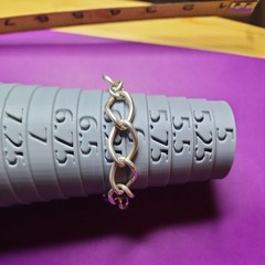 Vintage German UNMARKED Sterling Silver Large Chain-Link Bracelet 7″, 16.5G