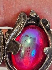 Vintage Judy Lee Dragons breath earrings clip on