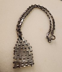VTG Jacob Bengel Chrome Art Deco Brickwork L 16.5 Pre-owned