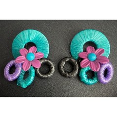 Vintage Earrings Lot Funky 80s 90s