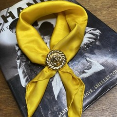Vintage Scarf Ring Clip Gold Lion Ornate Jewelry