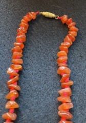 Vintage Baltic Amber Bead Necklace 32” Length. Gold Barrel Clasp. Beautiful