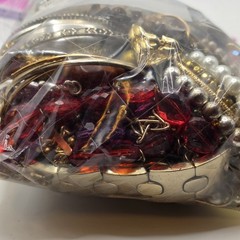 Bag Old Unsearched Jewelry Lot Vintage Estate Find Junk Drawer Aprox 4lb