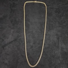 Vintage Christian Dior Gold Tone Plated 31″ Curb Link Necklace 4.7mm