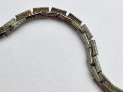 Vintage Silver Tone Box Chain Necklace, 15 In 2.5mm Spring Ring