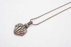 Vintage Monet Sterling Silver 925 Pendant Necklace 17.75″