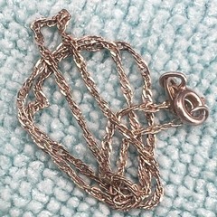 Vintage Sterling Silver Anklet Italian Twisted Curb Chain Dainty 10″ .9g