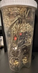 Gold Tone Unsigned Costume Jewelry Lot Variety Mix Wearable