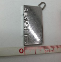 HERMES AMOUR Pendant top one only Silver Logo Women’s