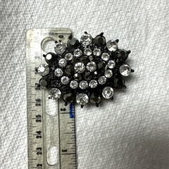Black Faceted Rhinestone Oval Costume Statement Cocktail Ring Stretch Band r4