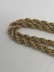 Lariat necklace vintage goldtone unbranded 36 in