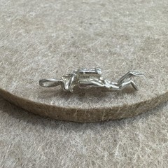 Vintage Sterling Silver Scuba Diver Pendant for Necklace Jewelry Sea Adventure