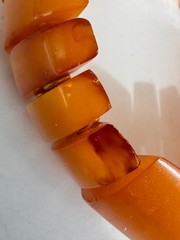 Vintage Butterscotch Baltic Amber Bracelet Stretchy USSR Soviet Kaliningrad