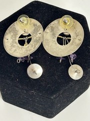 Vintage NYC Studio Kinetic Modern Earrings
