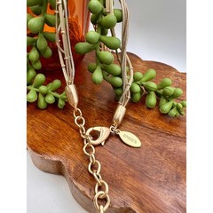 Chicos Lariat Necklace | Vintage Gold Tone | Y2K | Vintage Statement Piece