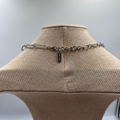 VTG SUGARFIX by BaubleBar Silver Tone Paperclip Link Chain Necklace Minimalist