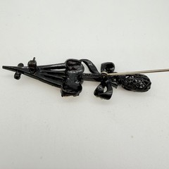 Vintage Signed HollyCraft Figural Rhinestone Umbrella Brooch Pin Read