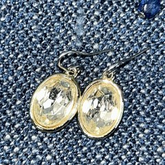 11 pair lot dangle pierced earrings glass acrylic metal stone pretty sparkle