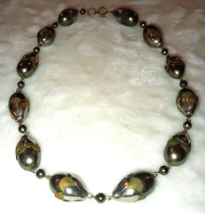 VTG Art Deco Necklace Machine Age Botanical German Modernist J. Bengel School