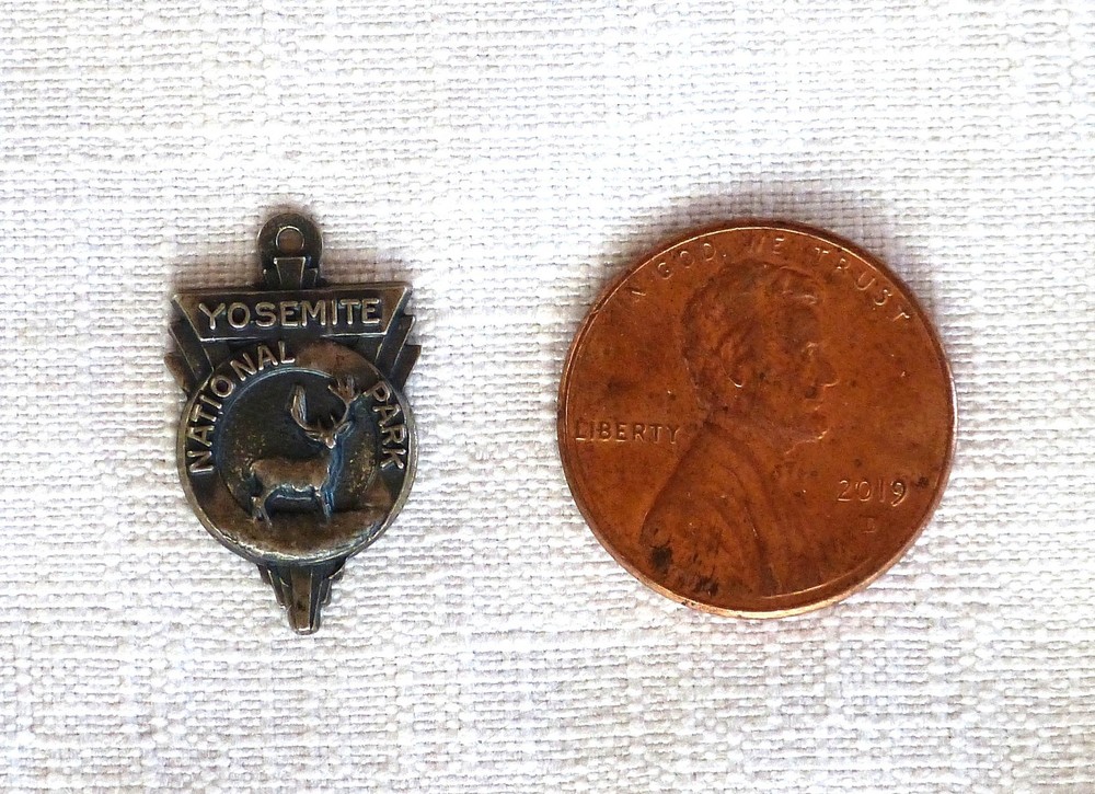 Vintage 1950s-1960s 3D Sterling Silver Yosemite National Park charm