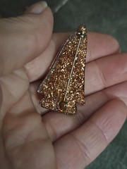 Vintage Brooch Pin Lot Of 10 Mixed Materials Unique