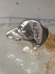 Dachshund ring size 5.25 mini dachshund dog head band sterling silver women gir