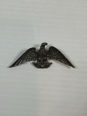 VINTAGE EAGLE METAL HAND CRAFTED BROOCH PIN BACK OUTSTRETCHED WINGS #2