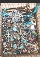 3 Pounds Jewelry Costume Vintage Mix LBS necklaces bracelets pins rings etc lbs