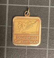 NICE! VTG MERCURY OUTBOARDS DEALER CONGRESS 1988 CARIBBEAN CHARM GOLD FILLED GF