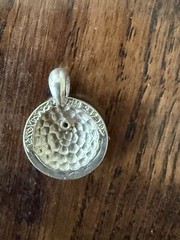 A Horoscope Libra Medallion Pendant In sterling silver New 0.5”Diameter 3g