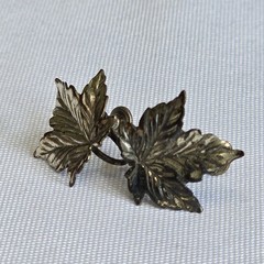 Vtg Sterling Silver Floral Earrings 3.25g Fine Jewelry Leaf Screw-Backs