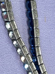 WACHENHEIMER ANTIQUE STERLING SILVER ART DECO DIAMONBAR BRACELET JUST LOVELY!!